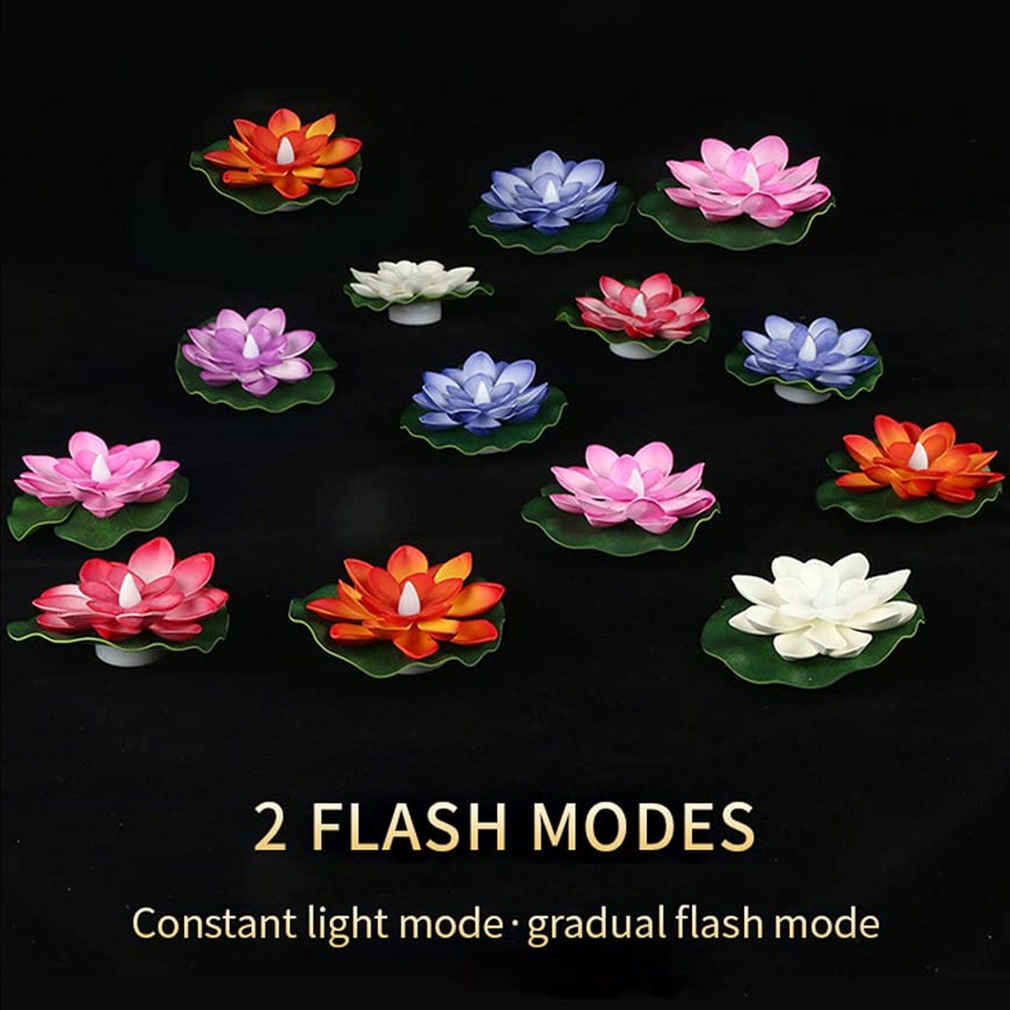 6556 Water Floating Smokeless Candles Lotus Flowers Sensor Led Tealight For Outdoor And Indoor Decoration - Pack Of 6 Candle Candle (Pack Of 6)