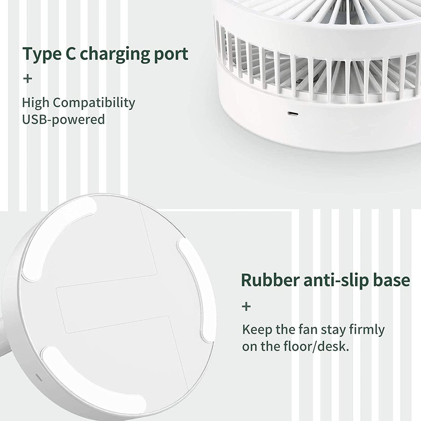 Electric Desktop Height Adjustable Fan