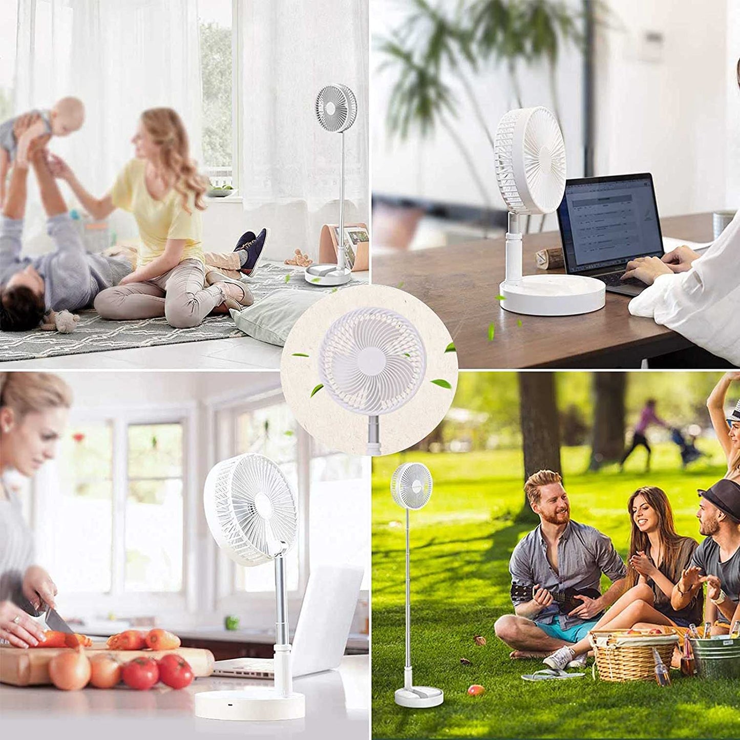 Electric Desktop Height Adjustable Fan