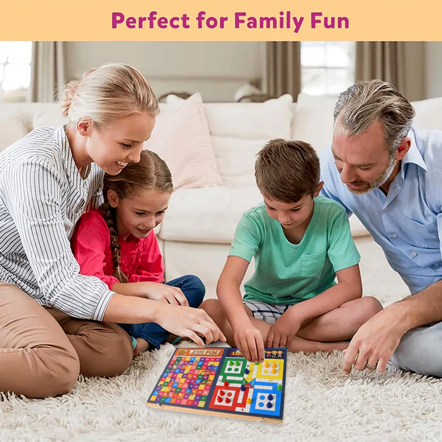 Wooden Board Game Set Ludo Snakes Ladders And Desktop Football (3-in-1)