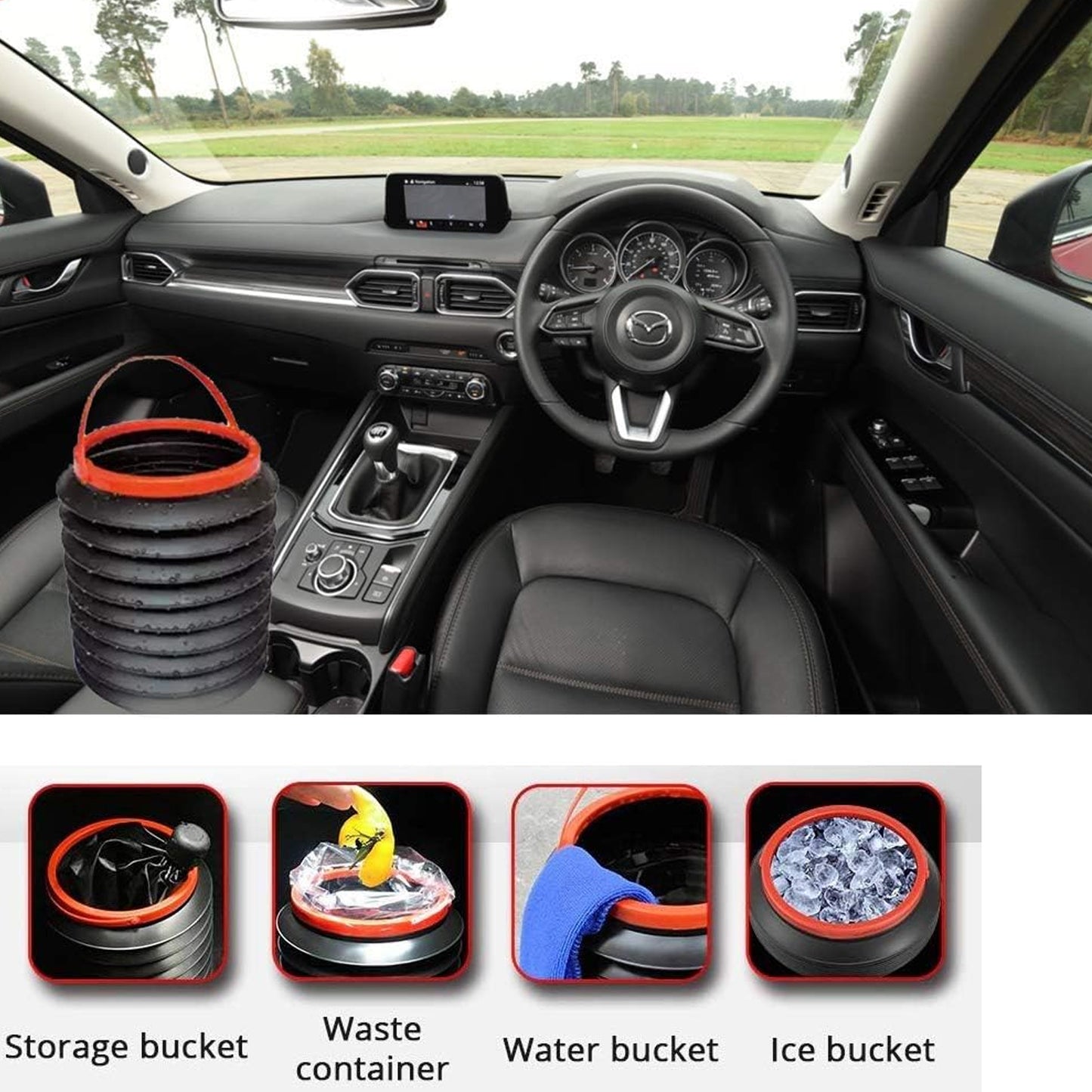 Multipurpose Car Dustbin