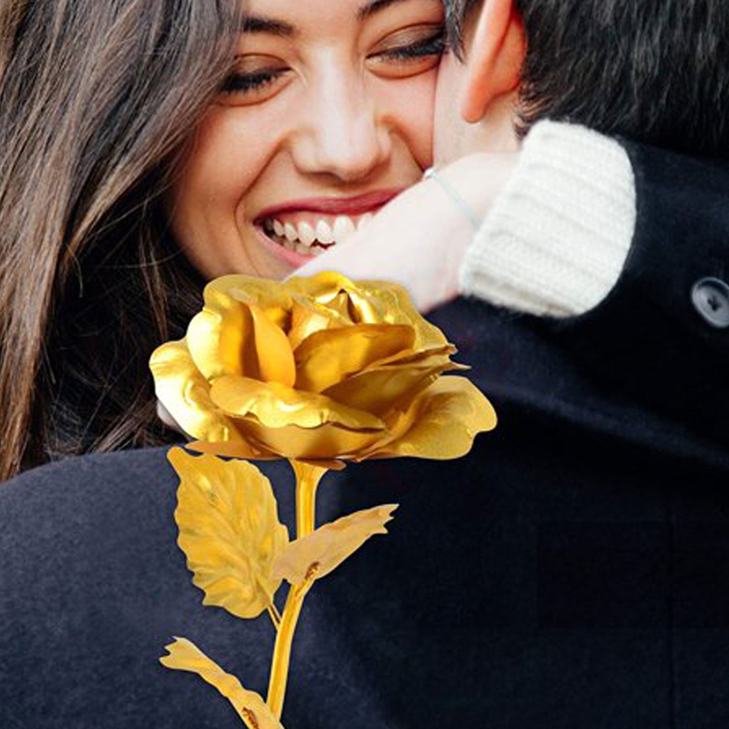 Golden Rose With Premium Box