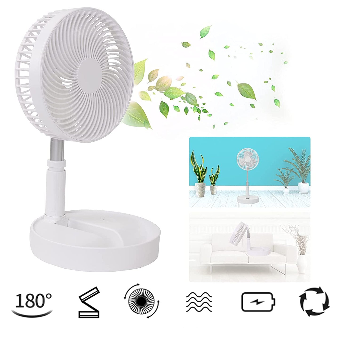 Electric Desktop Height Adjustable Fan