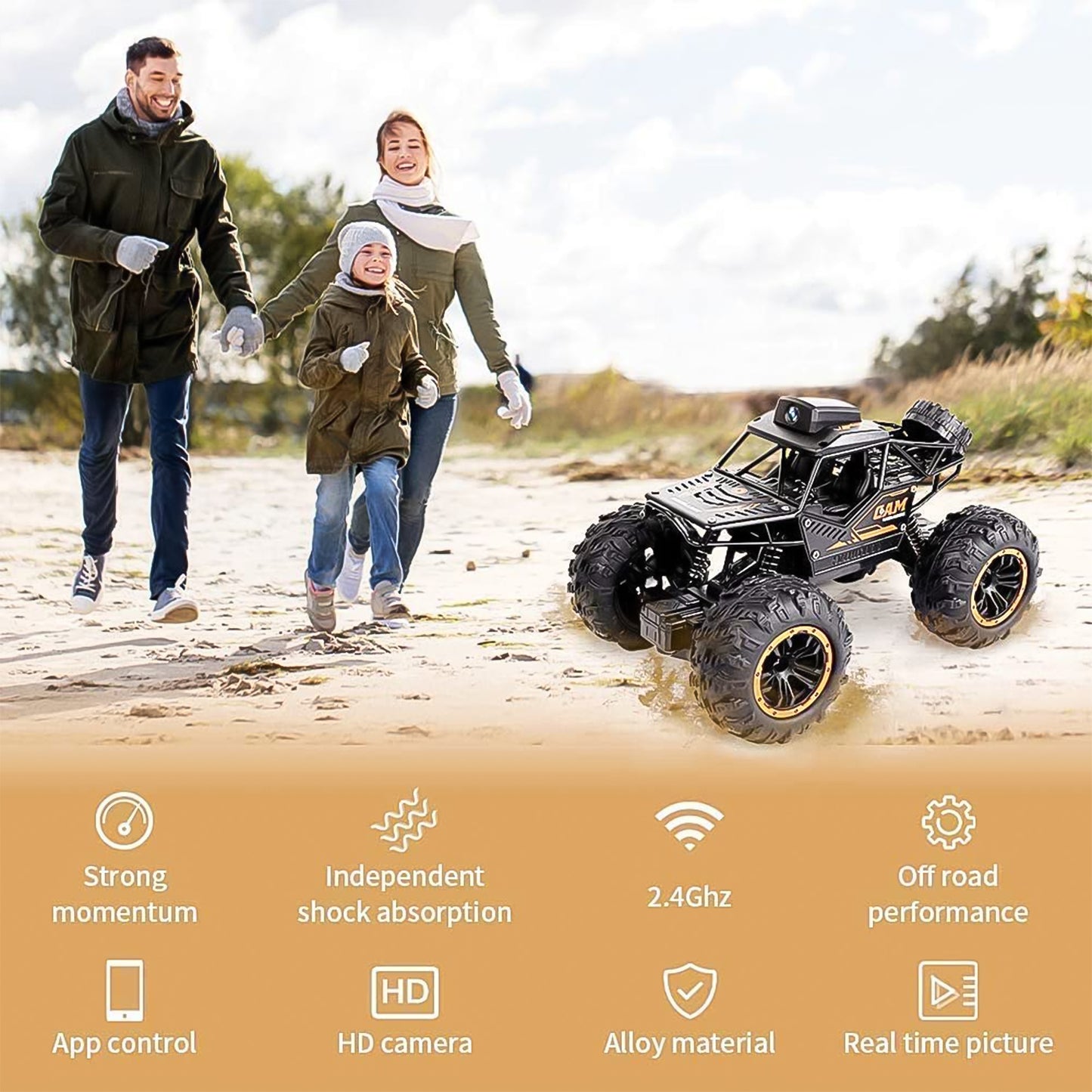 Off-road Remote Control Monster Trucks with Camera