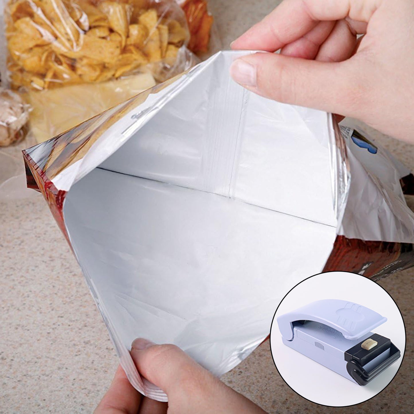 Mini Portable Chip Bag Heat Sealer Machine (1 Pc)