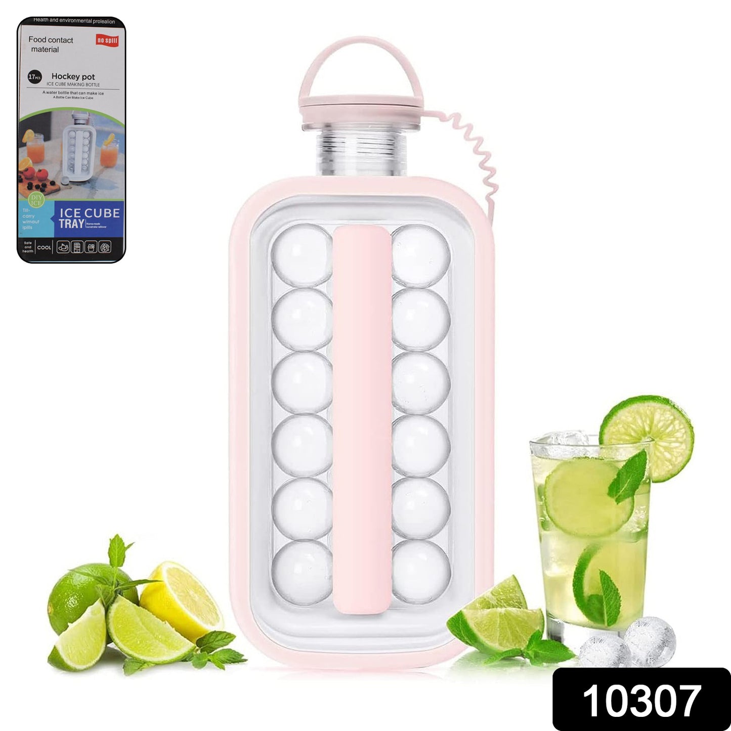 Ice Cube Trays 2 In 1 Portable Ice Ball Maker 17 Round Ice Cube Mold (1 Pc)