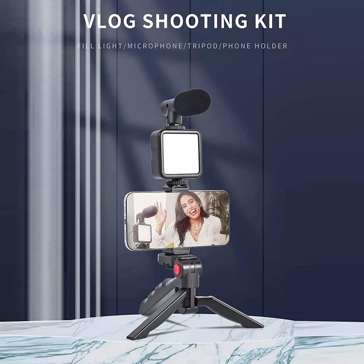 Creator's kit -Tripod+Mic+Light+Phone Mount