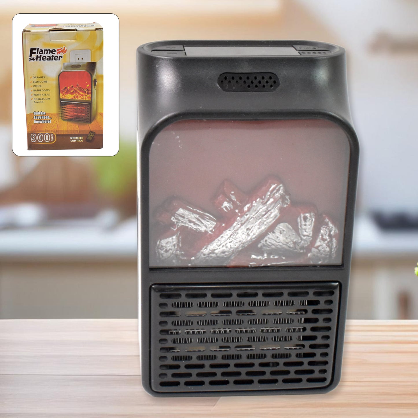 Electric Fire lamp and heater