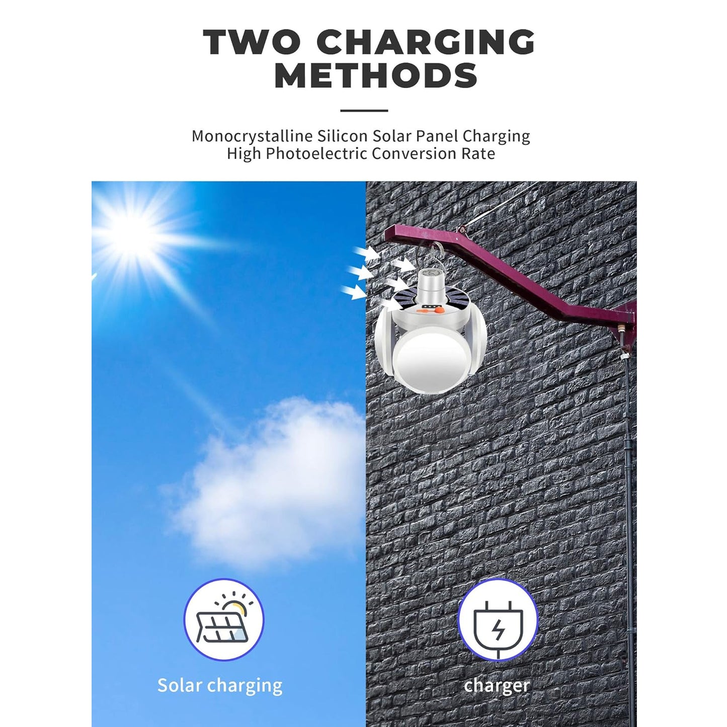 Solar light for camping