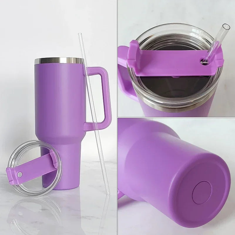 Stainless steel Tumbler with Straw