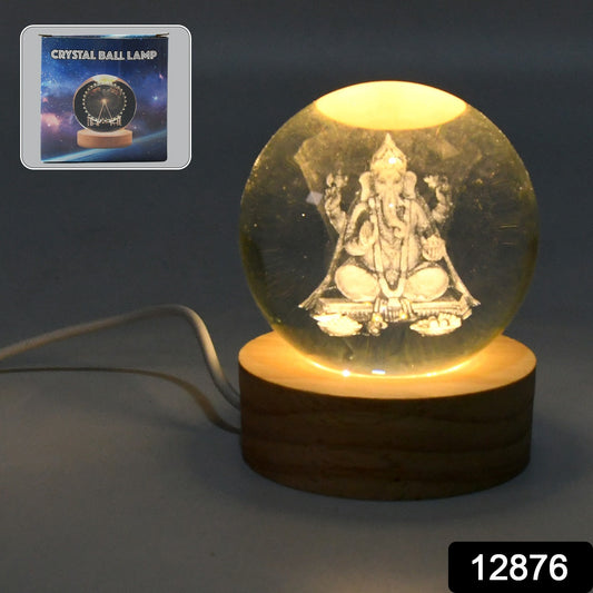 Shri Ganesha3D crystal ball lamp