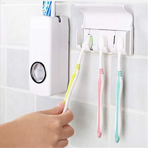 Toothpaste Dispenser and Brush Holder