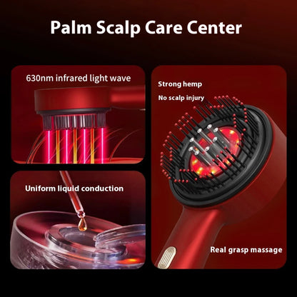 Electric head massager with Red light therapy
