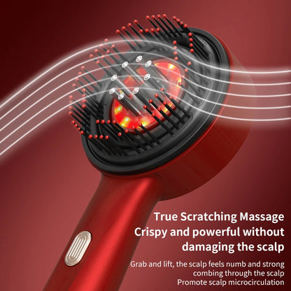 Electric head massager with Red light therapy