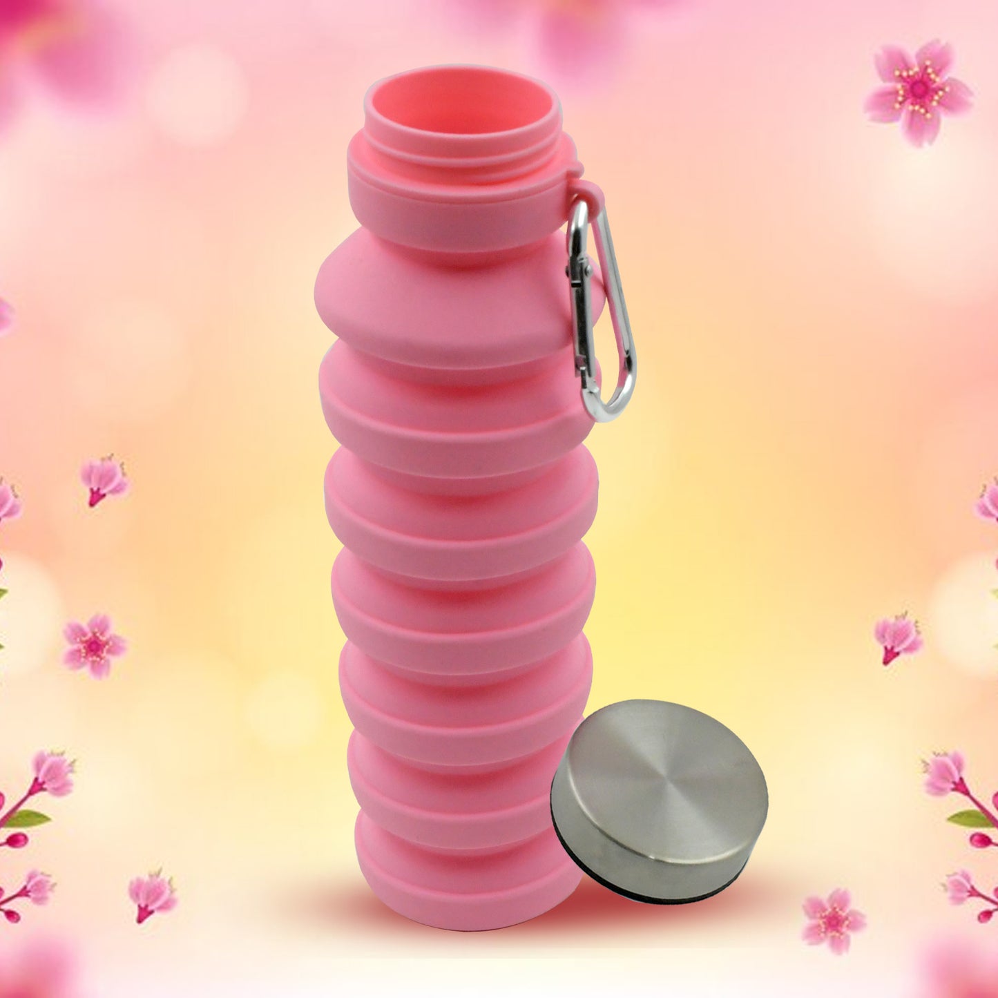 Foldable Silicone Leak Proof Water Bottle