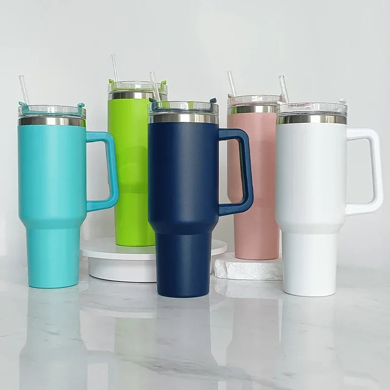 Stainless steel Tumbler with Straw