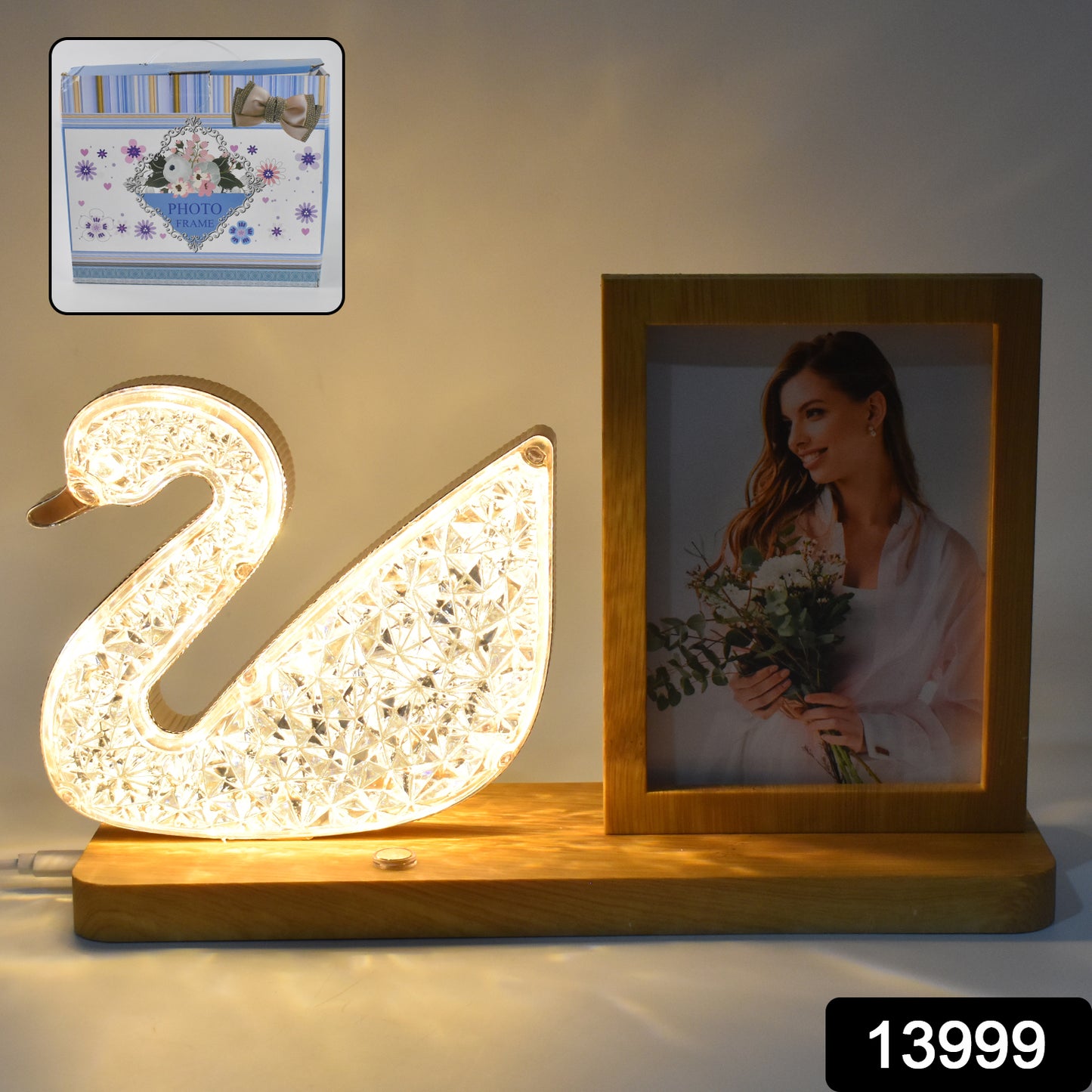 Duck Shape Cystal Led Lamp