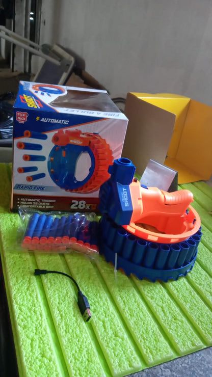 Electric Gun For Children with 28 Soft Bullets