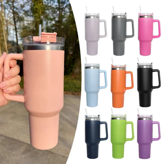 Stainless steel Tumbler with Straw