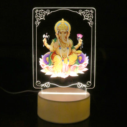 Bappa Blessing Pack - Shri Ganesh LED Lamp + 1lakh money box