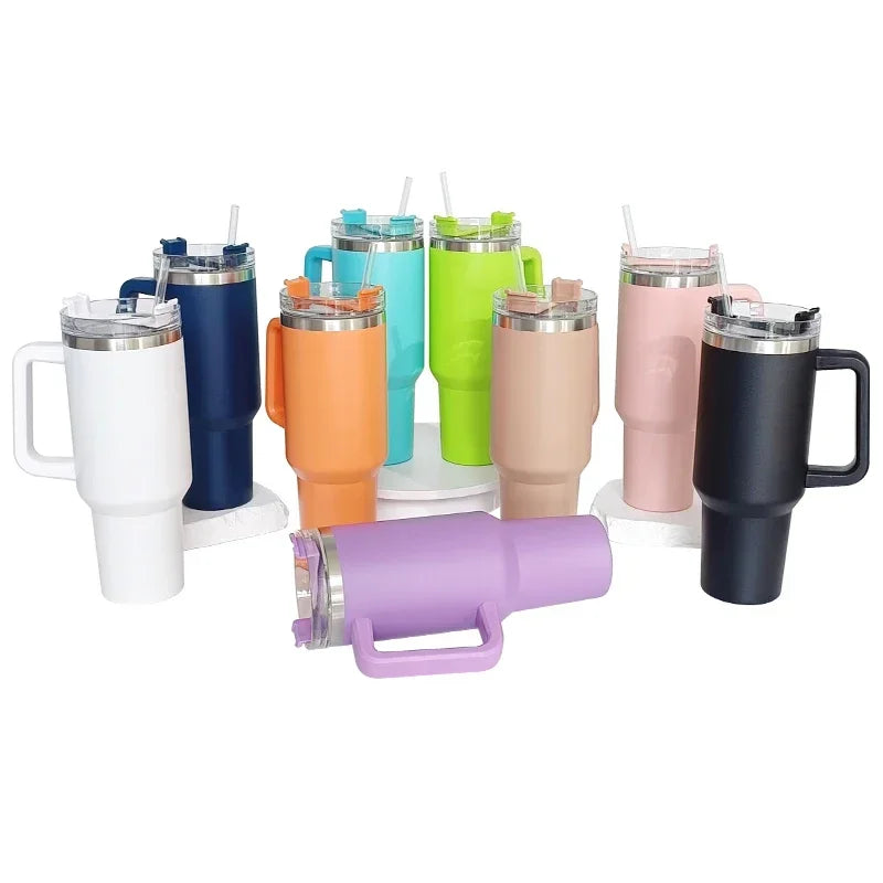 Stainless steel Tumbler with Straw