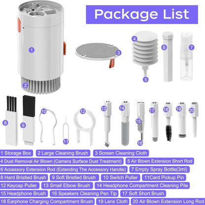 Laptop mobile cleaning tool kit