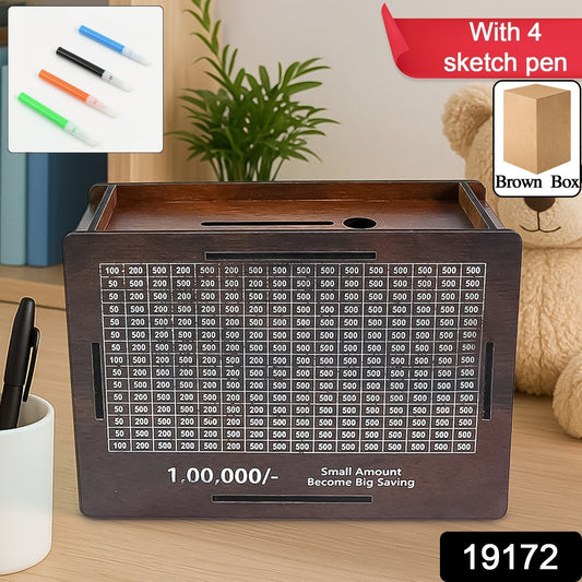 1 lakh Money Bank (1 Pc  4 Sketch Pen)