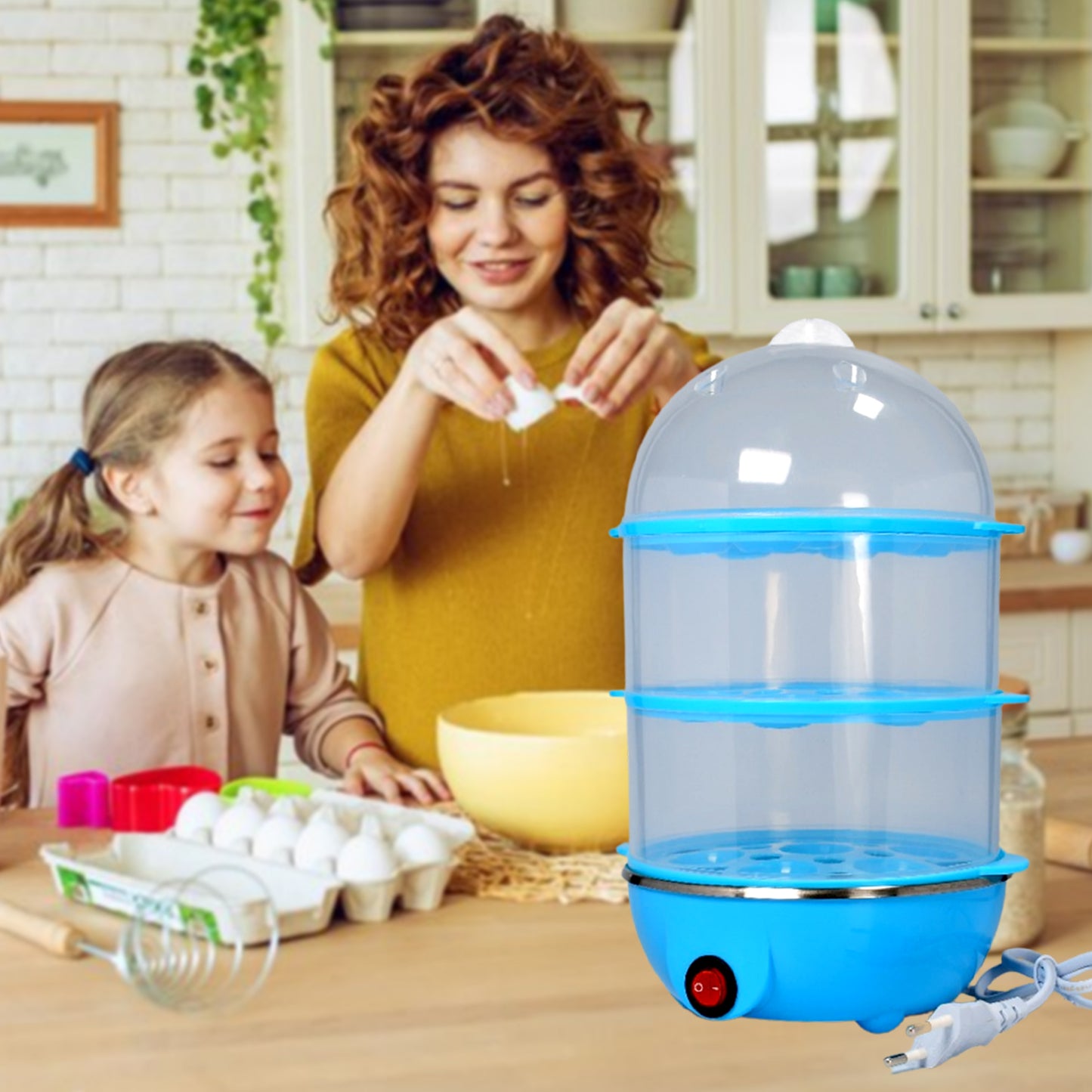 eggs and momos steamer