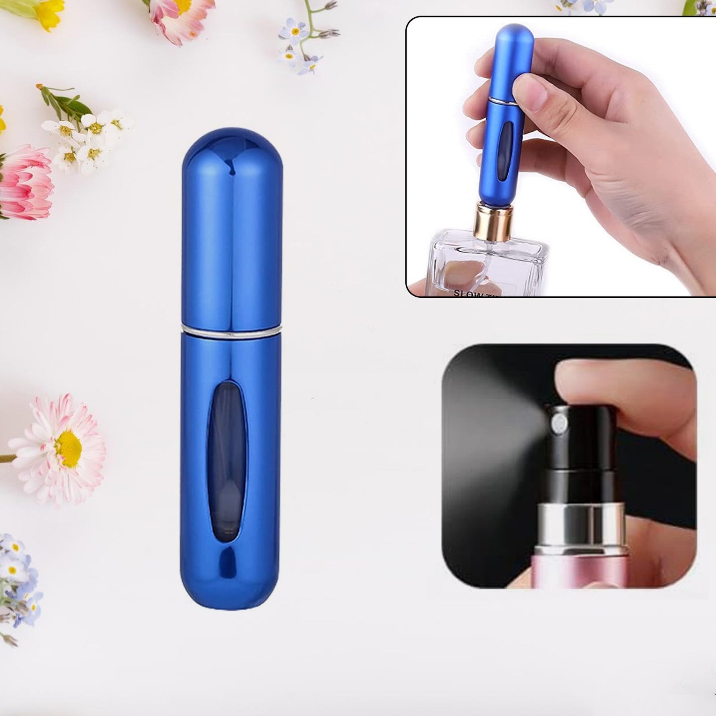 Perfume Empty Spray Bottle (1 Pc  Mix Color)