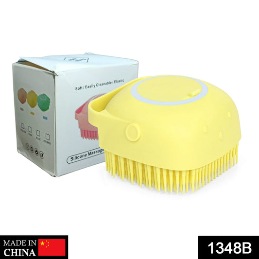 Silicone Bath & Body Brush With Shampoo Dispenser