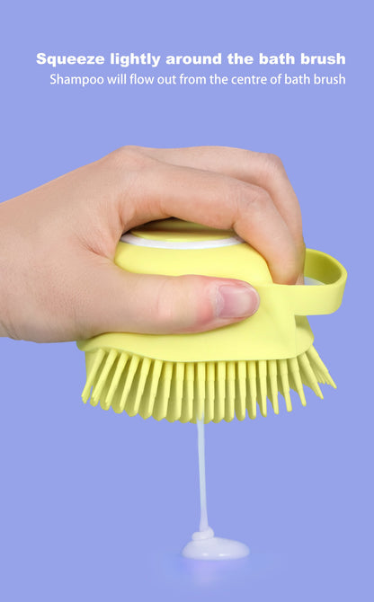 Silicone Bath & Body Brush With Shampoo Dispenser