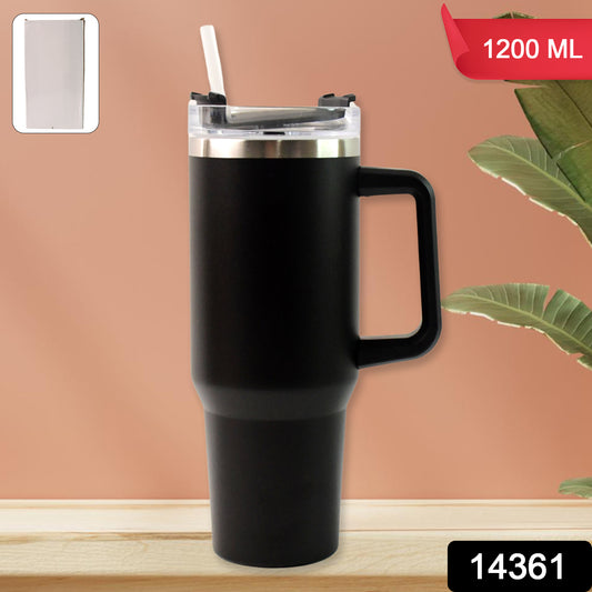 Black Extra Large Insulated Travel Mug (1200ml - 1 Pc)