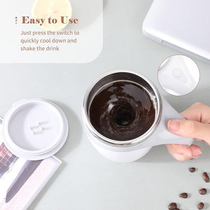 Magnetic Stirring Coffee Cup  Stainless Steel Mug