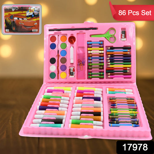 Kids Art Set (86 Pcs)-Painting & Drawing Kit For Age 4+