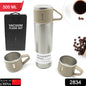 Stainless Steel Vacuum Flask Set With 3 Steel Cups