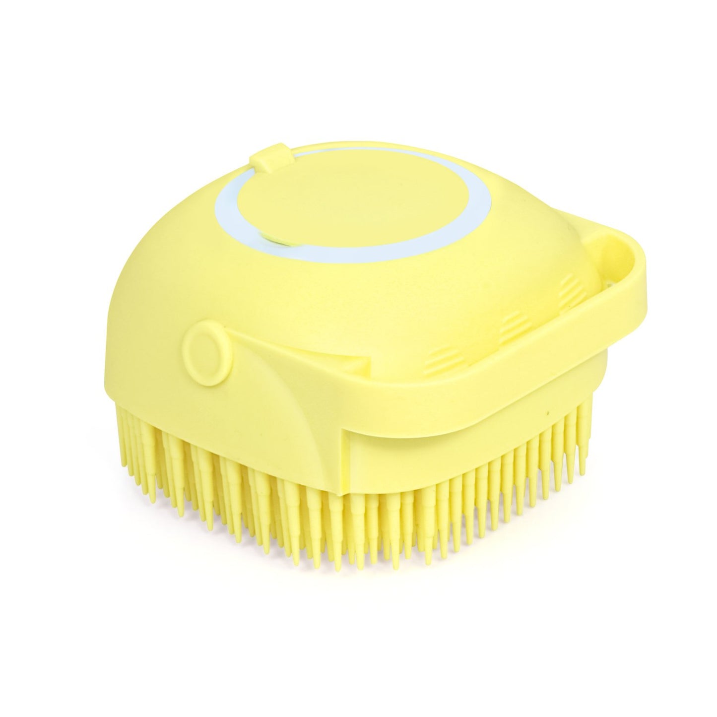 Silicone Bath & Body Brush Soft Bristle With Shampoo Dispenser