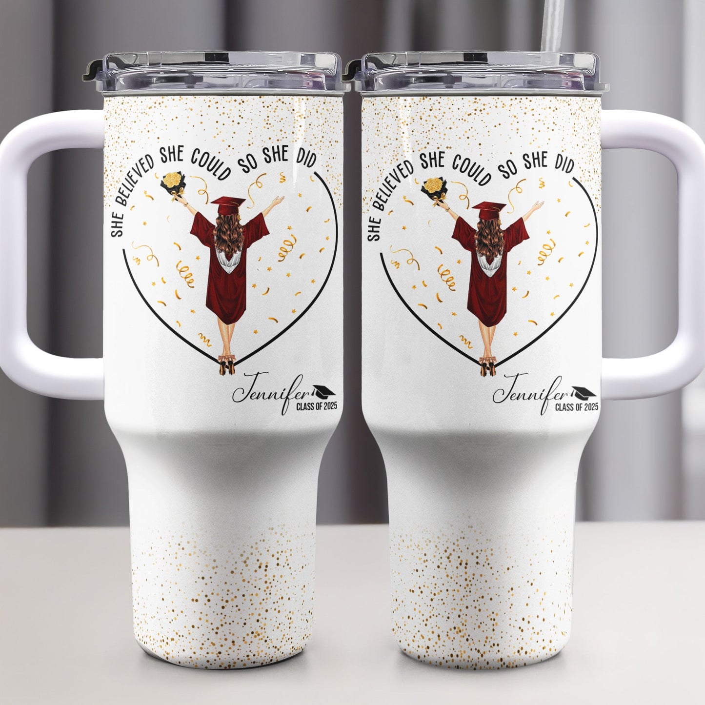 Personalized 40oz Tumbler With Straw