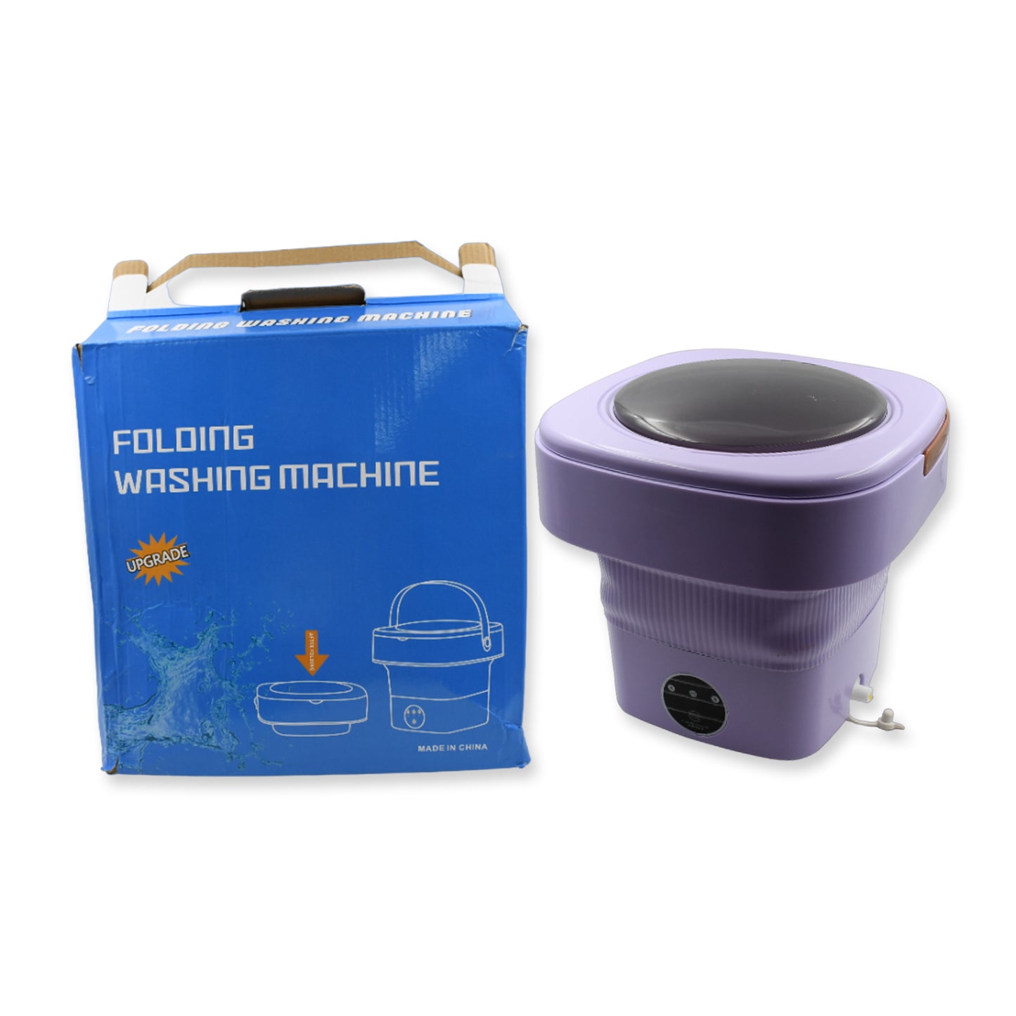 Collapsible Mini Washing Machine With Drain Basket