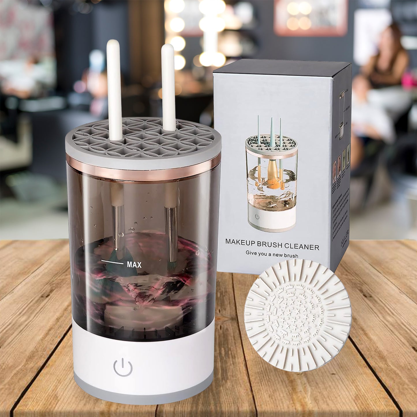 Automatic Makeupbrush Cleaner