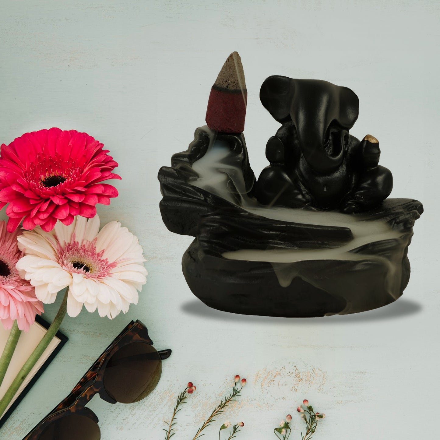 Shri Ganesh smoke fountain
