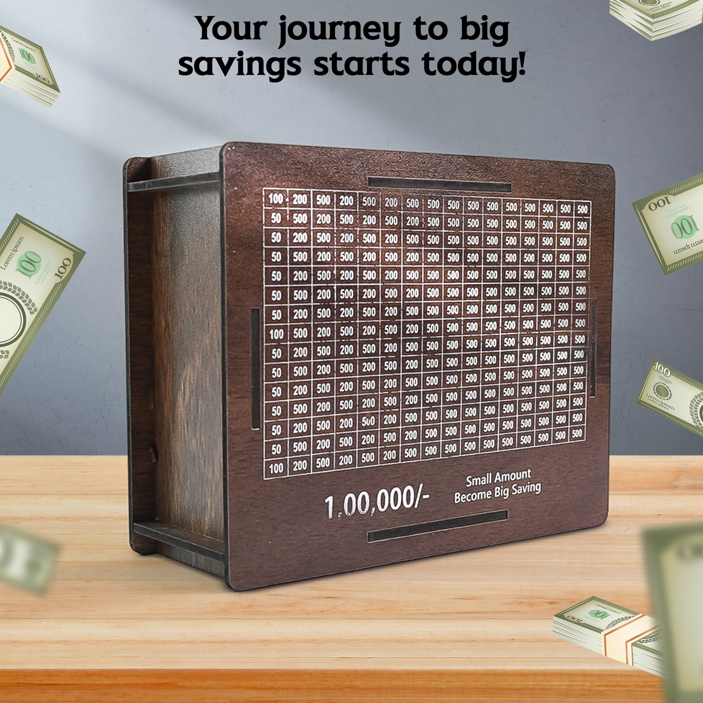 1 lakh Money Bank (1 Pc  4 Sketch Pen)
