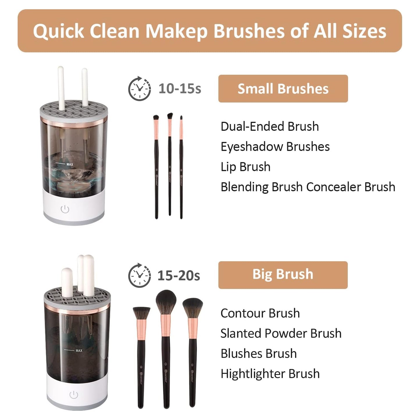 Automatic Makeupbrush Cleaner