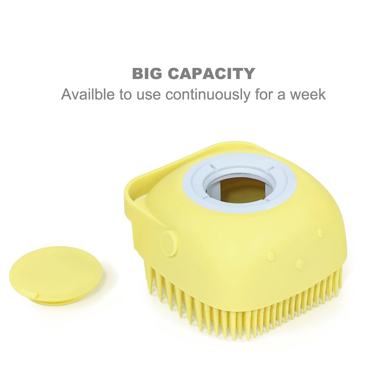 Silicone Bath & Body Brush With Shampoo Dispenser