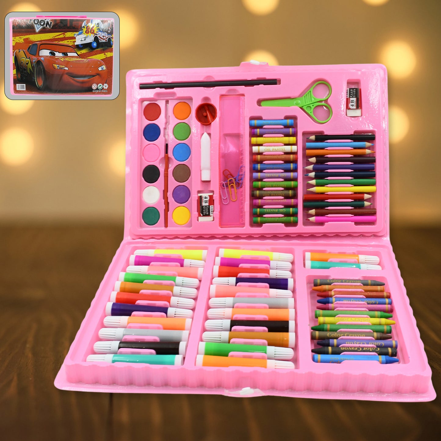 Kids Art Set (86 Pcs)-Painting & Drawing Kit For Age 4+