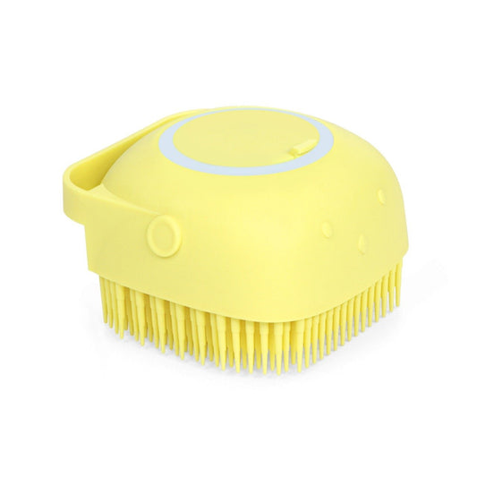 Silicone Bath & Body Brush Soft Bristle With Shampoo Dispenser