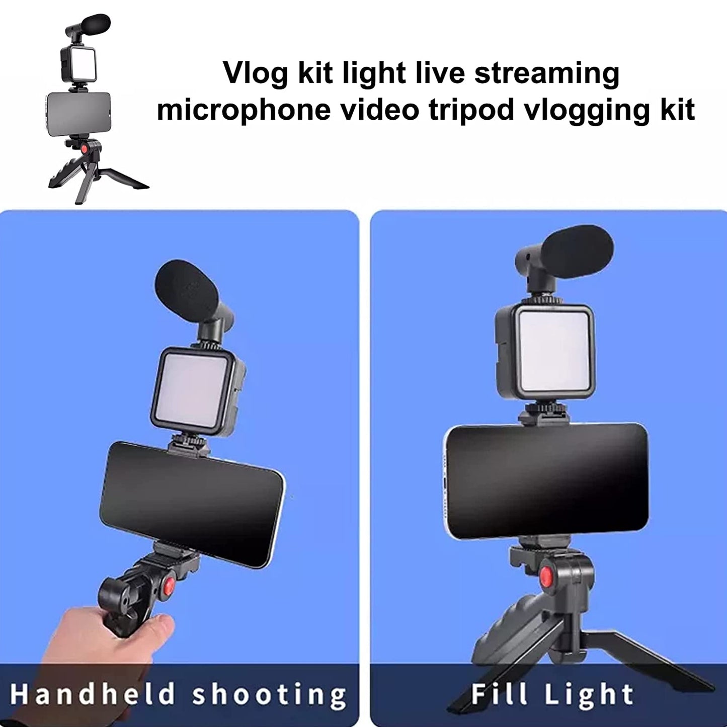 Creator's kit -Tripod+Mic+Light+Phone Mount