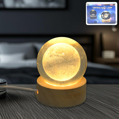 3d Crystal Ball Lamps With Base  (1 Pc)