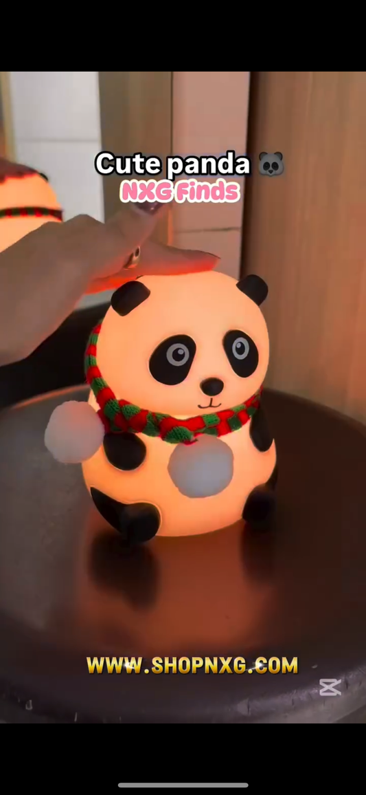 Panda 7-color Led Silicone Touch Lamp (1 Pc)