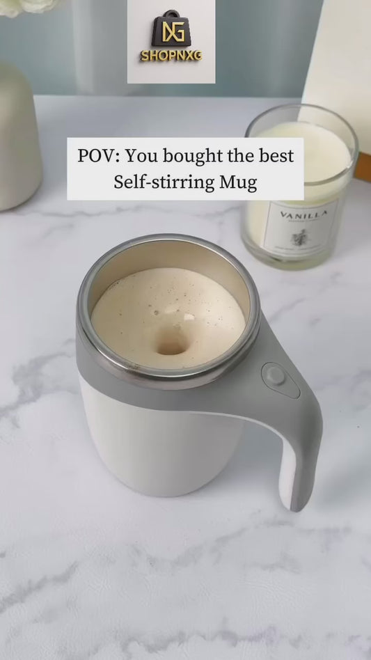 Magnetic Stirring Coffee Cup  Stainless Steel Mug