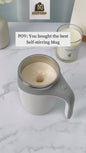 Magnetic Stirring Coffee Cup  Stainless Steel Mug